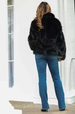 Faux Soft Fur Jacket by Double Second