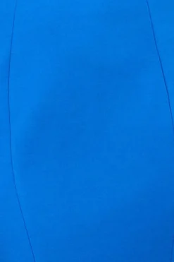 Flared Sleeve Front Wrap Midi Dress - Royal Blue by Goddiva
