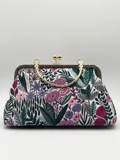 Floral Embroidered Clutch Bag by SVNX