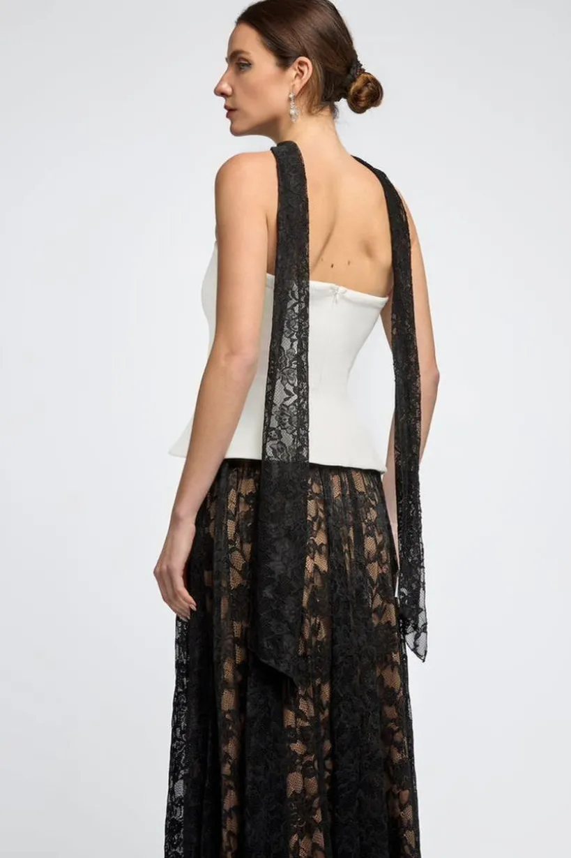 Floral Lace Scarf by Goddiva