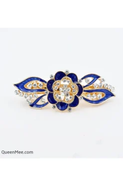 Flower Hair Clip In Enamel by QueenMee Accessories