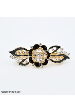 Flower Hair Clip In Enamel by QueenMee Accessories