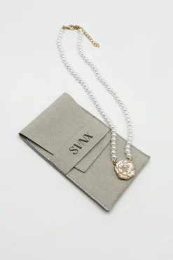 French Camellia Pearl Necklace - Gift Boxed by SVNX