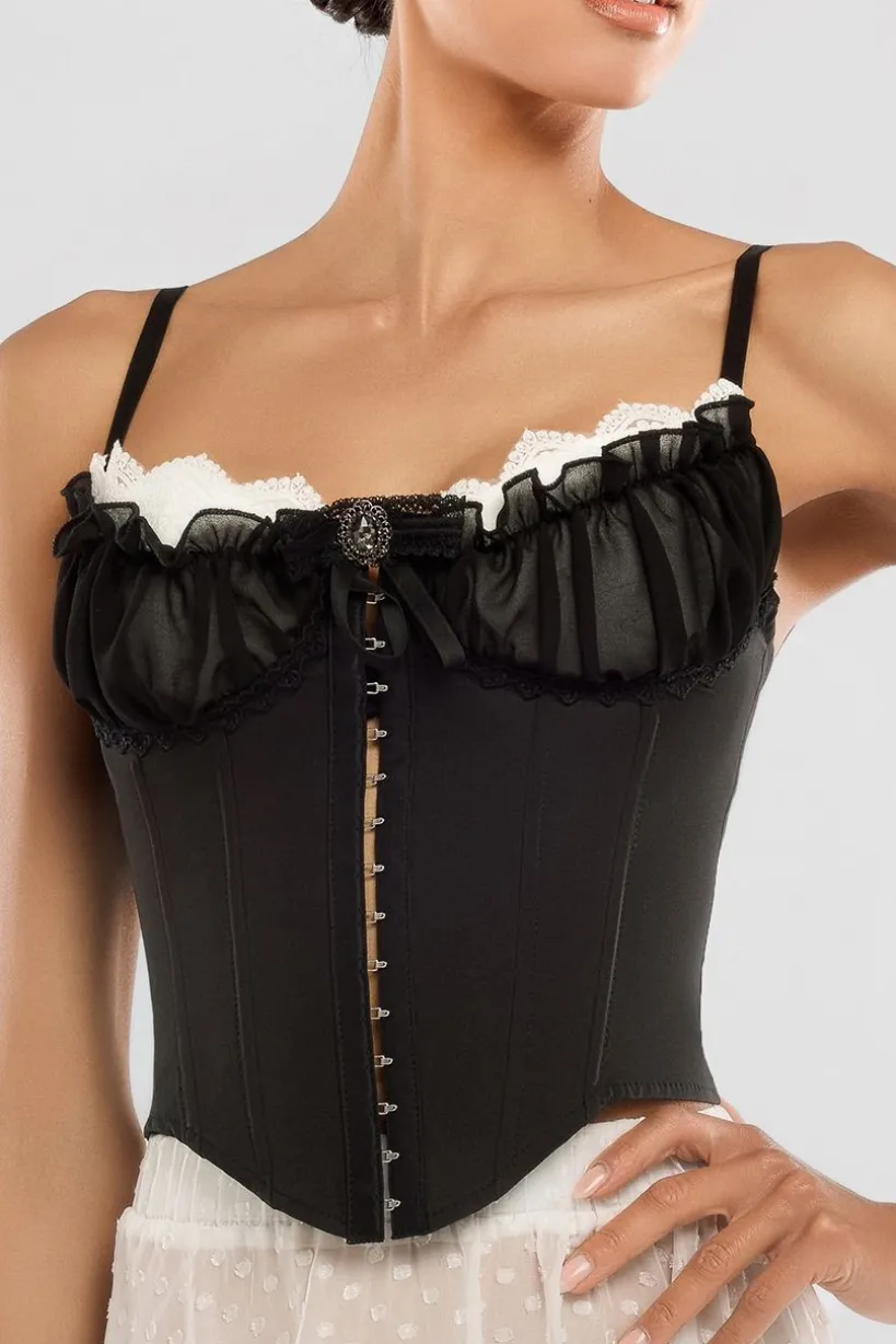 Front Fastened Milk Maid Corset by Goddiva