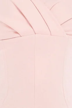 Front Pleated Wrap Off The Shoulder Corset by Goddiva