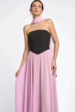 Glitter Chiffon Scarf by Goddiva