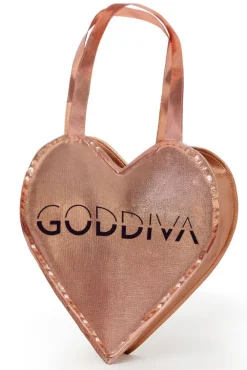 Heart Shaped Foil Shopper Bag - Rose Gold by Goddiva