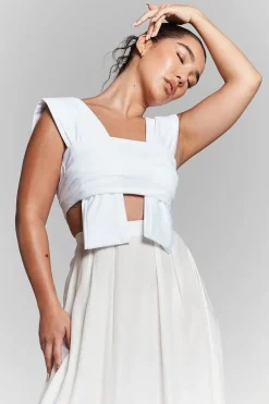 Isla Ivory Multiway Tie Top by InFlair
