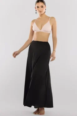 Jersey Lining Maxi Skirt by Goddiva