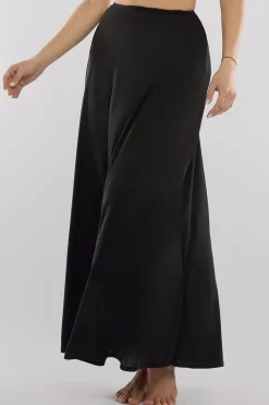 Jersey Lining Maxi Skirt by Goddiva