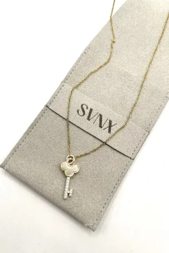 Key Diamante Pendant Necklace by SVNX