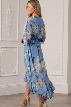 Kimono Wrap Floral Dress by Urban Touch