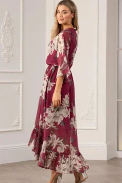 Kimono Wrap Floral Dress by Urban Touch