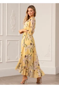 Kimono Wrap Floral Dress by Urban Touch