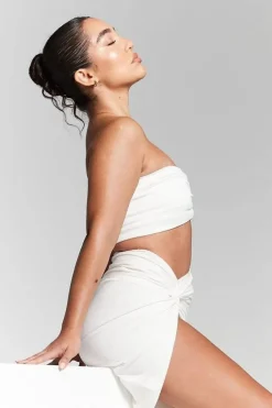 Lara Ivory Multiway Top And Knot Skirt Co Ord by InFlair