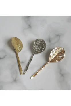 Leaf Hair Clips Set Of 3 by QueenMee Accessories