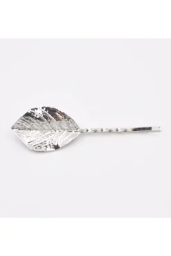 Leaf Hair Clips Set Of 3 by QueenMee Accessories