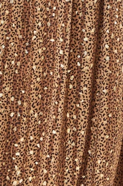 Maternity Wrap Printed Chiffon Maxi Animal Print by Goddiva