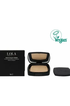 Matte Silky Finish Pressed Powder - Medium skin tone by Lola Make up