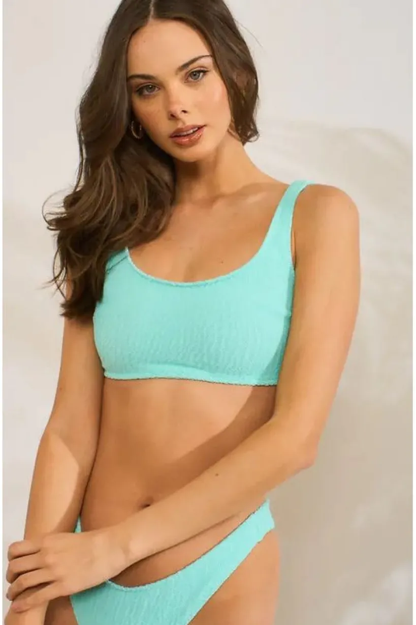Mint Crinkle Bikini by Maribela