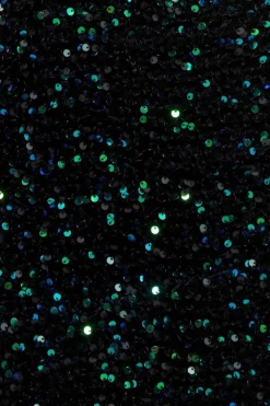 Multi Sequin & Velvet Bardot Maxi - Emerald Green by Goddiva