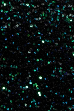 Multi Sequin & Velvet Bardot Midi - Emerald Green by Goddiva