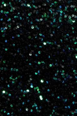 Multi Sequin & Velvet Bardot Midi - Emerald Green by Goddiva