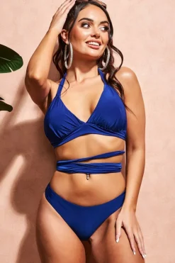 Multi Tie Bikini - Royal Blue by Goddiva