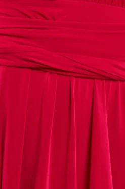 Multiway Mini Dress - Red by Goddiva