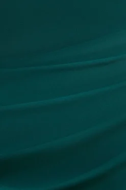 One Shoulder Evening Maxi Dress - Emerald Green by Goddiva