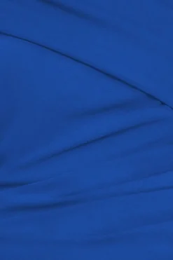 One Shoulder Evening Maxi Dress - Royal Blue by Goddiva
