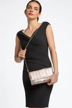 Pewter Pleated Clutch Bag by Aftershock London