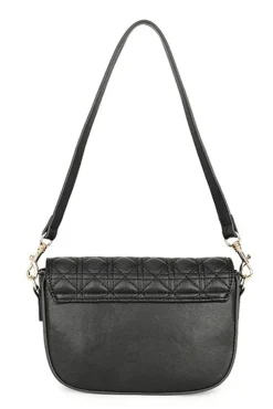 Quilted Crossbody Bag In Black by SVNX