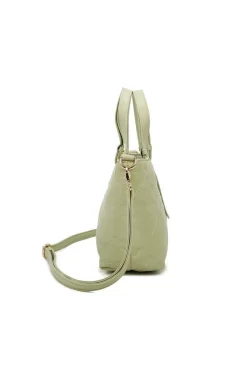 Quilted Tote Bag Pale Green by SVNX