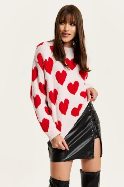 Red Heart Jumper by Liquorish