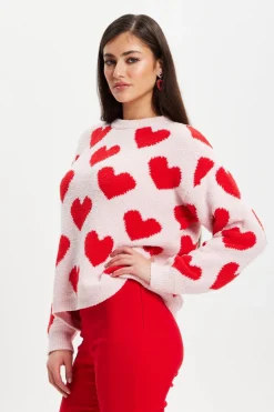 Red Heart Jumper by Liquorish