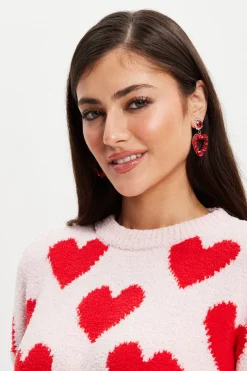Red Heart Jumper by Liquorish