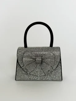Rhinestone Grab Bag With Bow Detail by SVNX
