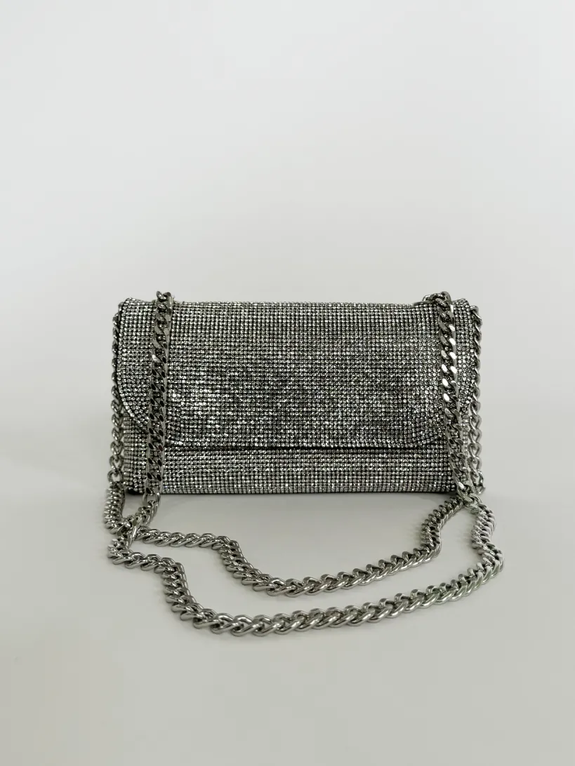 Rhinestone Shoulder Bag by SVNX