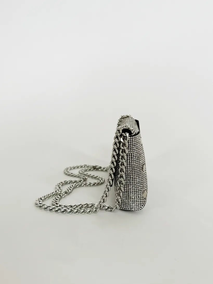Rhinestone Shoulder Bag by SVNX