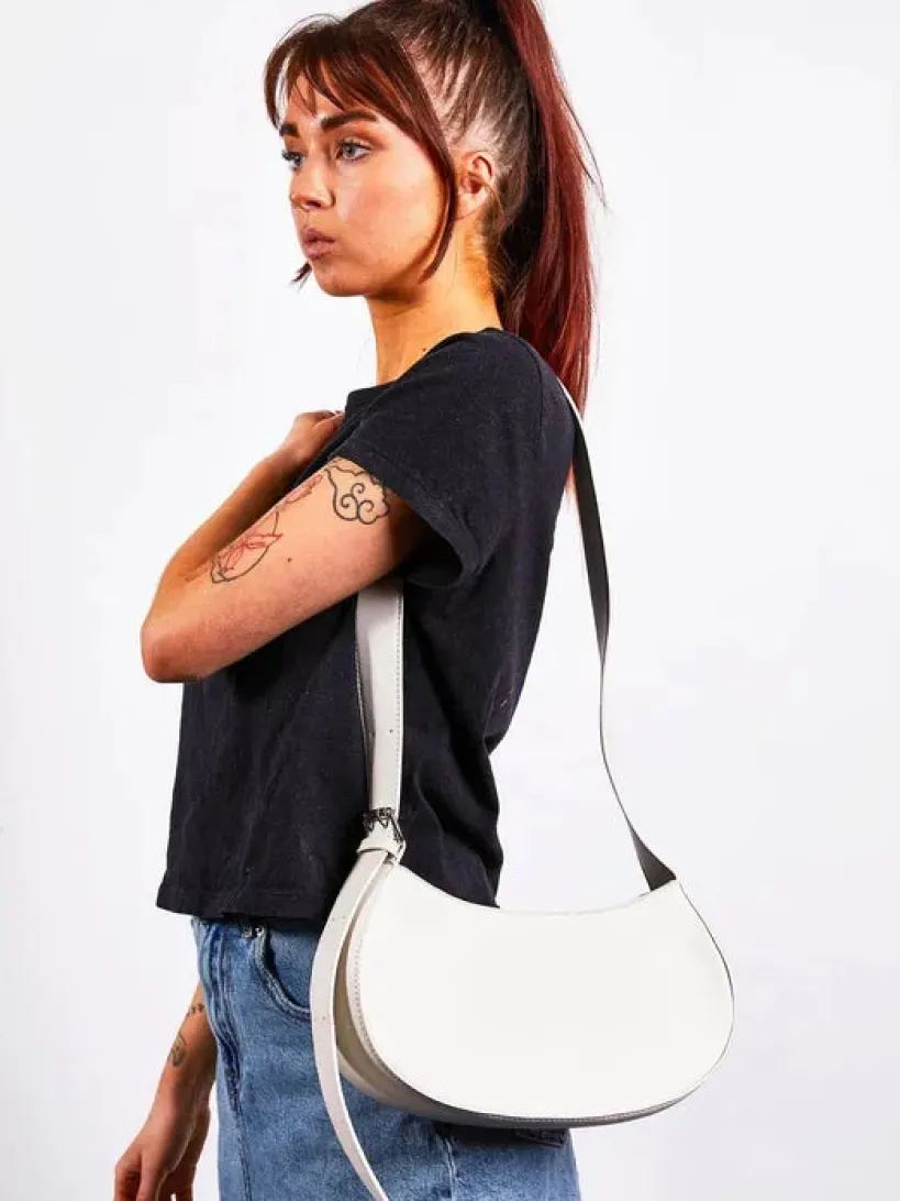 Saddle Bag In Off White by SVNX