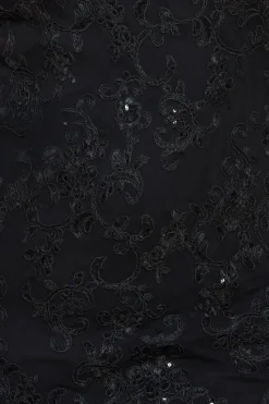 Scallop Lace Midi Dress - Black by Goddiva Plus