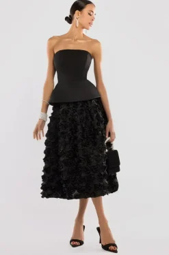 Scuba Boobtube Peplum Hem Corset by Goddiva