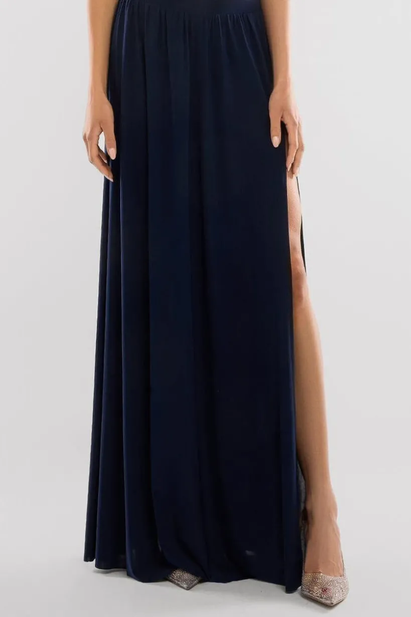 Side Split Soft Touch Maxi Skirt by Goddiva