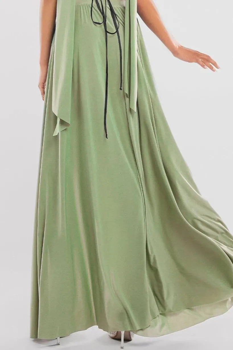Side Split Soft Touch Maxi Skirt by Goddiva
