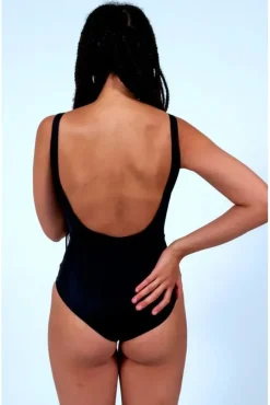 Silver Snake & Black Swimsuit With Tie by Maribela