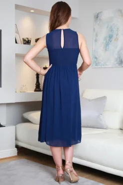 Sleeveless Midi Lace Dress by Double Second