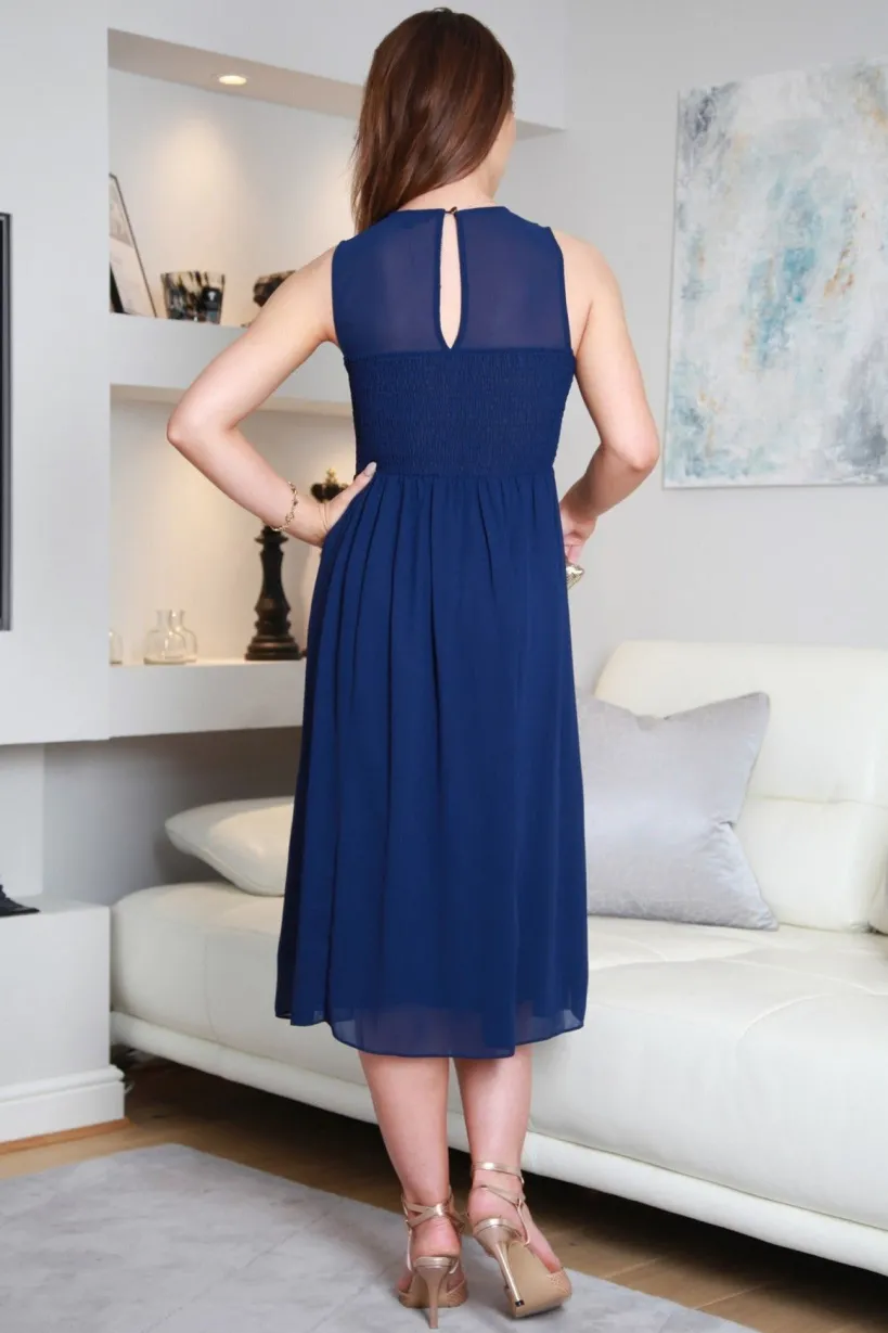 Sleeveless Midi Lace Dress by Double Second