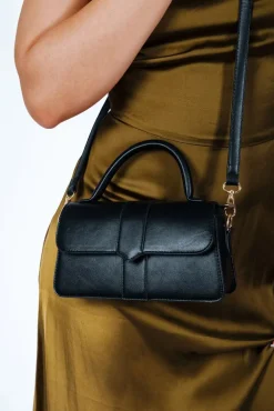 Small Crossbody Hard Top Handle Bag by SVNX