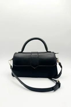 Small Crossbody Hard Top Handle Bag by SVNX